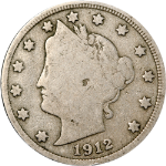 1912-S Liberty V Nickel - Key Date