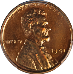 1941 Lincoln Cent Proof PCGS PR67 RD Blazing Full Red Gem Strong Strike