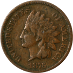 1876 Indian Cent