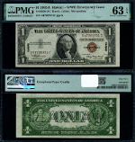 FR. 2300 $1 1935-A Hawaii Note S-C Block Choice PMG CU63 EPQ