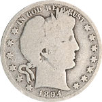 1894-P Barber Half Dollar