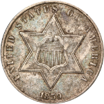 1859 Three (3) Cent Silver