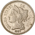 1867 Three (3) Cent Nickel