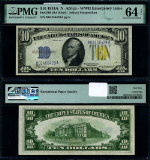 FR. 2309 $10 1934-A North Africa Note B-A Block Choice PMG CU64 EPQ