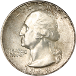 1948-D Washington Quarter - Choice