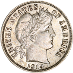 1914-D Barber Dime