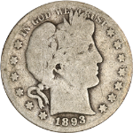 1893-S Barber Half Dollar - Key Date