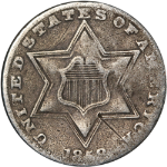1858 Three (3) Cent Silver
