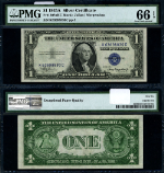 FR. 1608 $1 1935-A Silver Certificate K-C Block Gem PMG CU66 EPQ