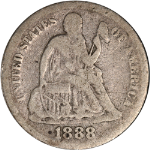 1888-P Seated Liberty Dime