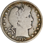 1915-P Barber Half Dollar