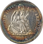 1886 Seated Liberty Dime Proof PCGS PR63 CAM Great Eye Appeal Strong Strike