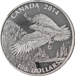 2014 Canada Silver $100 Bald Eagle NGC PF70 Matte Early Releases