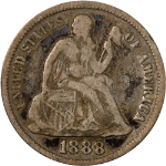 1888-P Seated Liberty Dime