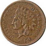1864 'L' Indian Cent Choice VF/XF Great Eye Appeal Nice Strike