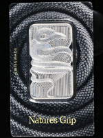 2023 Pamp Suisse 1 Ounce Silver Bar - Nature's Grip $2 Snake - .999 OGP - STOCK