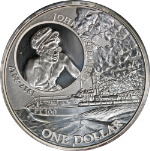 2017 Soloman Island Silver $1 John F Kennedy Commem Coin - 1oz .999 OGP - STOCK