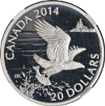 2014 Canada Silver $20 Bald Eagle with Fish NGC PF70 Ultra Cameo Early Releases