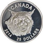 2014 Canada Silver $25 Lynx NGC PF70 Ultra Cameo Early Releases