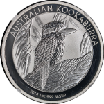 2014-P Australia Silver $1 Kookaburra NGC MS70 Early Releases