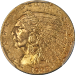 1928 Indian Gold $2.50 PCGS MS63 Great Eye Appeal Strong Strike