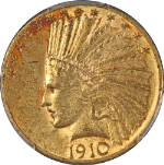 1910-S Indian Gold $10 PCGS AU58 Nice Luster Nice Strike