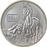 2014 Tokelau Silver $5 Year of the Horse NGC MS70 Early Releases - STOCK