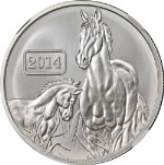 2014 Tokelau Silver $5 Year of the Horse NGC MS70 Early Releases Blue Label