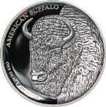 2014 Tuvalu Silver $1 Proof American Buffalo High Relief - 1 Ounce .999 Fine OGP