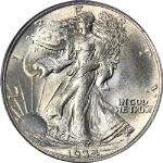 1934-P Walking Liberty Half CAC Sticker PCGS MS65 Great Eye Appeal Strong Strike