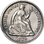 1872-P Seated Liberty Half Dime