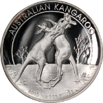 2010-P Australia 1 Ounce Silver $1 Kangaroo High Relief NGC PF70 Ultra Cameo