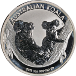 2011-P Australia 1 Ounce Silver $1 Koala NGC MS70