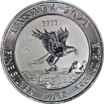 2021 Canada Silver $8 Bald Eagle with Fish - 1.25 Ounce 20 Coin Roll - OGP STOCK