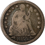 1853-P Seated Liberty Dime - Arrows At Date