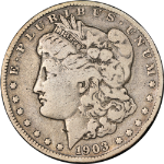 1903-O Morgan Silver Dollar Nice VG Details Key Date Nice Strike