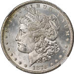 1878-P 7TF Rev 78 Morgan Silver Dollar NGC MS64 Blast White Strong Strike