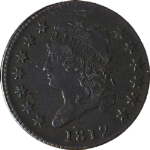 1812 Large Cent Small Date Choice XF Details S.290 R.1 Strong Strike