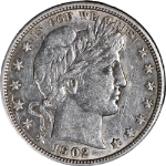 1902-P Barber Half Dollar Choice AU+ Great Eye Appeal Strong Strike