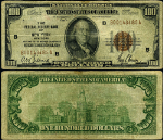 FR. 1890 B $100 1929 Federal Reserve Bank Note New York B-A Block Fine