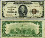 FR. 1890 D $100 1929 Federal Reserve Bank Note Cleveland D-A Block VF