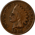 1897 Indian Cent - 1 In Neck