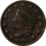 1828 Large Cent - Small Date