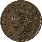 1833 Large Cent - Choice+