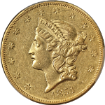 1851-O Liberty Gold $20 PCGS AU55 Nice Eye Appeal Strong Strike