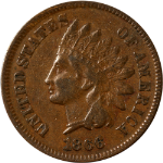 1866 Indian Cent - Choice