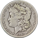 1885-CC Morgan Silver Dollar Choice F Key Date Great Eye Appeal Nice Strike