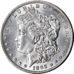1892-CC Morgan Silver Dollar Choice BU++ Key Date Blast White Superb Eye Appeal