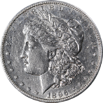 1896-S Morgan Silver Dollar Choice AU Details Key Date Nice Eye Appeal