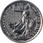 2016 G. Britain Silver 1 Ounce 2 Pound Britannia Textured Fields NGC MS70 1st
